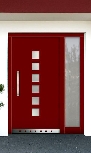 PaX Haustür in Rot